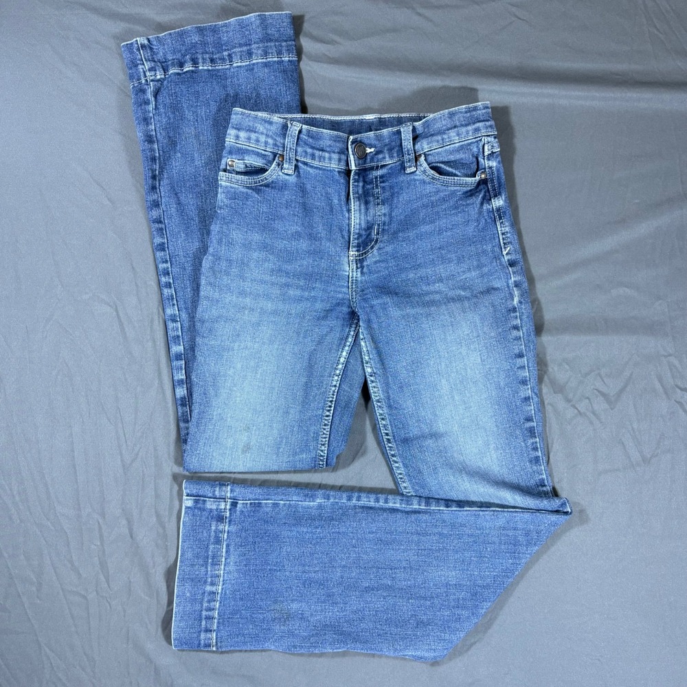 Wrangler Girls Bootcut Jeans Size 14 Slim Mid Rise Stretch Denim